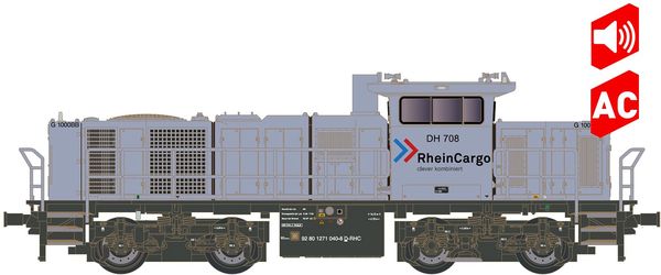 Kato HobbyTrain Lemke 90239 - Diesel locomotive class G1000 of Rheincargo (Sound)